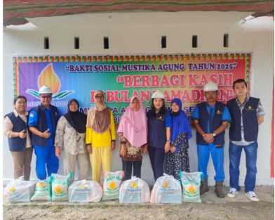 Ahead of Eid al-Fitr 1446 H, PMKS PT. MASS Balai Raja again held a social service for the underprivileged community.